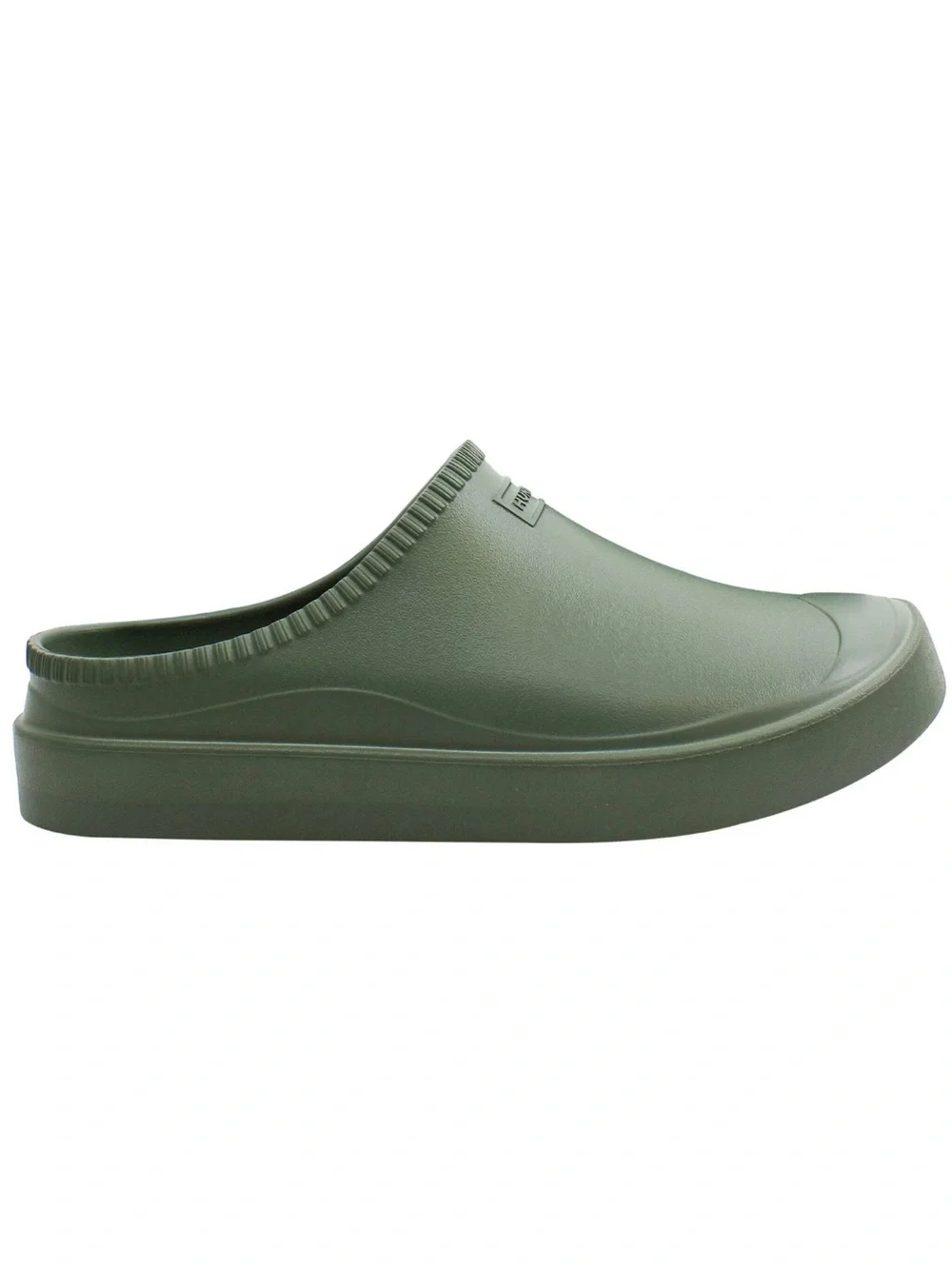 Hunter in/out bloom algae foam clog Slip-On in Olive/lichen Green. Unisex